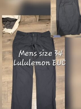 lululemon athletica Men's Straight Chinos in Charcoal